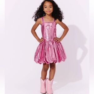 Lola & The Boys Rose Bow Bubble Dress